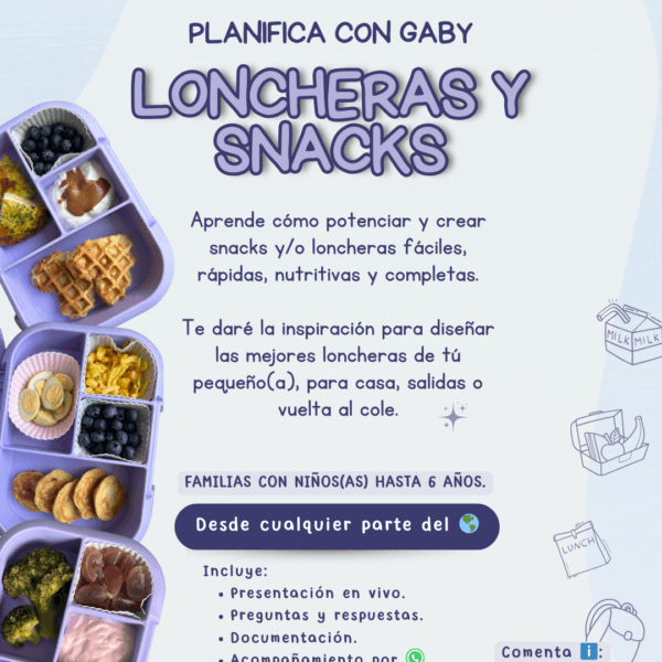 Planifica con Gaby "Loncheras y Snacks"